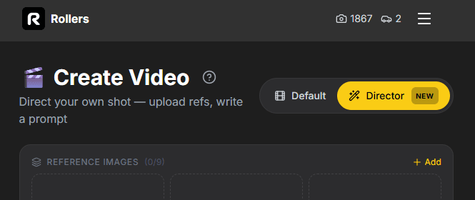Step 2 – Switch to Director Video Mode (Web)