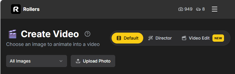 Step 1 – Open Video Mode