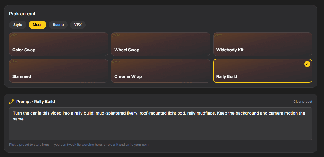 Step 4 – Select the Prompt from the Template